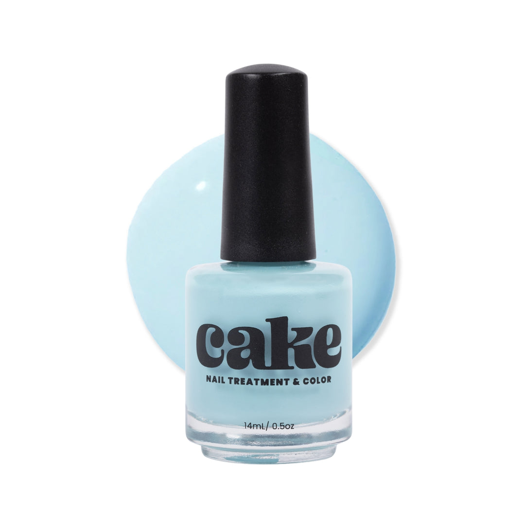 CAKE Power Boost Nail Strengthener & Nail Polish Duo - "Perfect Day at Coco Cay"